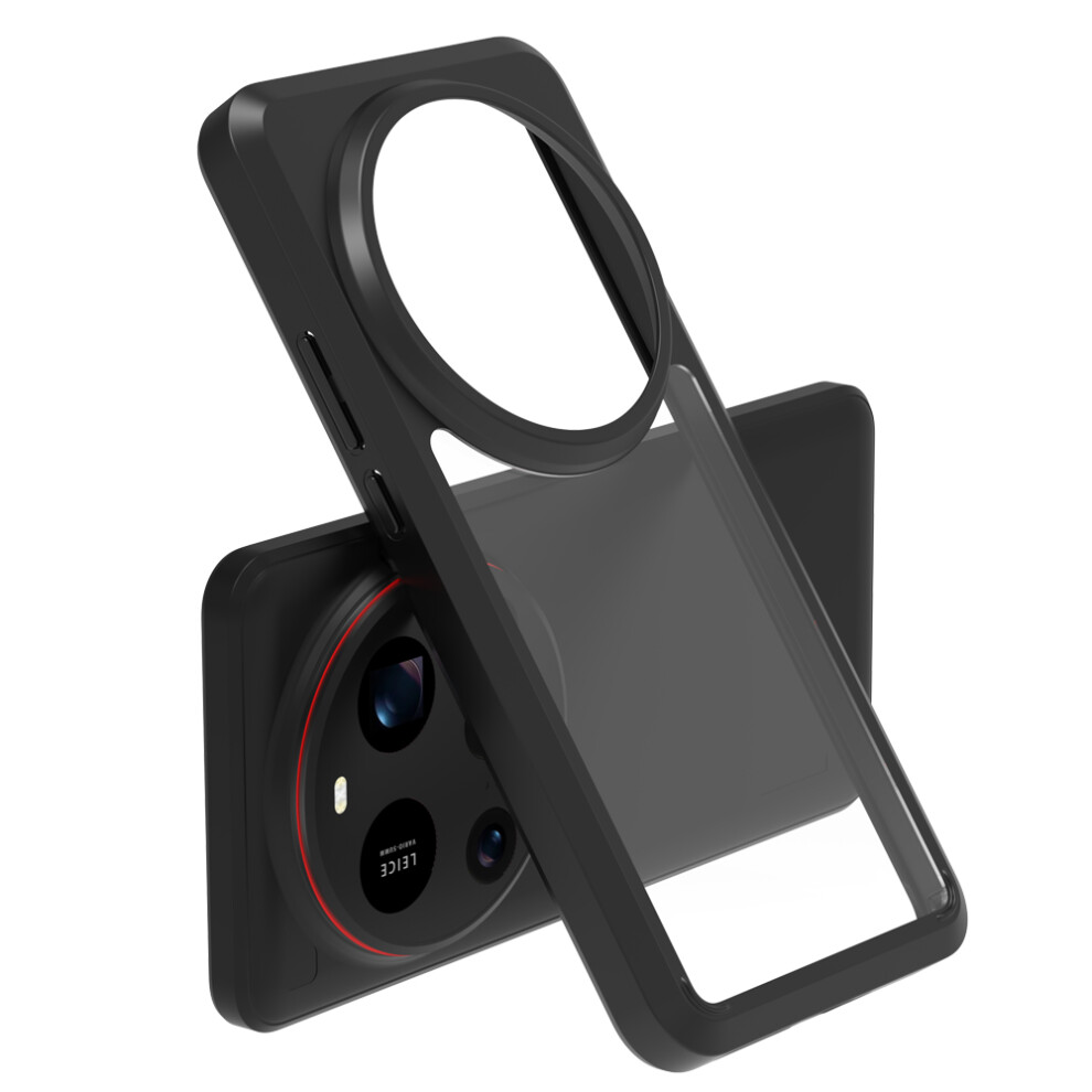 (Black) Lereach Toc Series For Xiaomi 15 Ultra Case Tpu + Acrylic Phone Cover Black 6914290229116