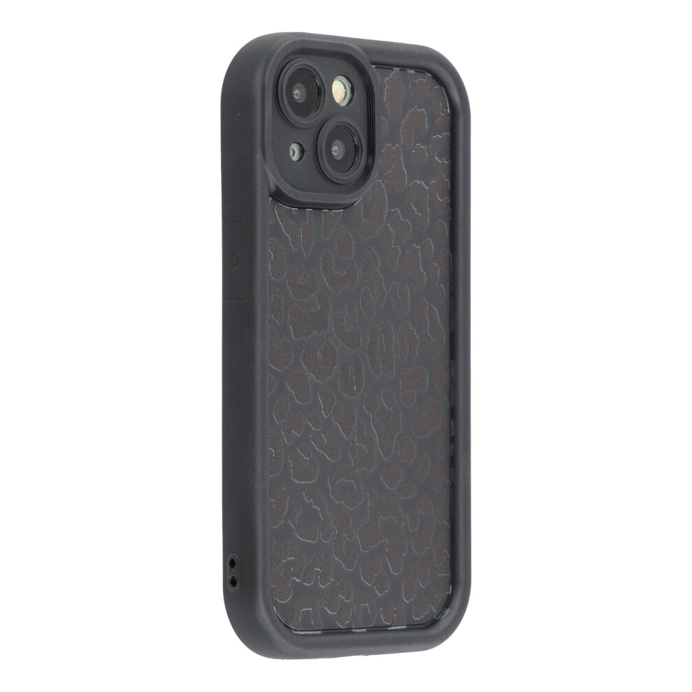 (Black) For Iphone 15 Case Leopard Print Tpu Shockproof Phone Cover Black 6914291191993