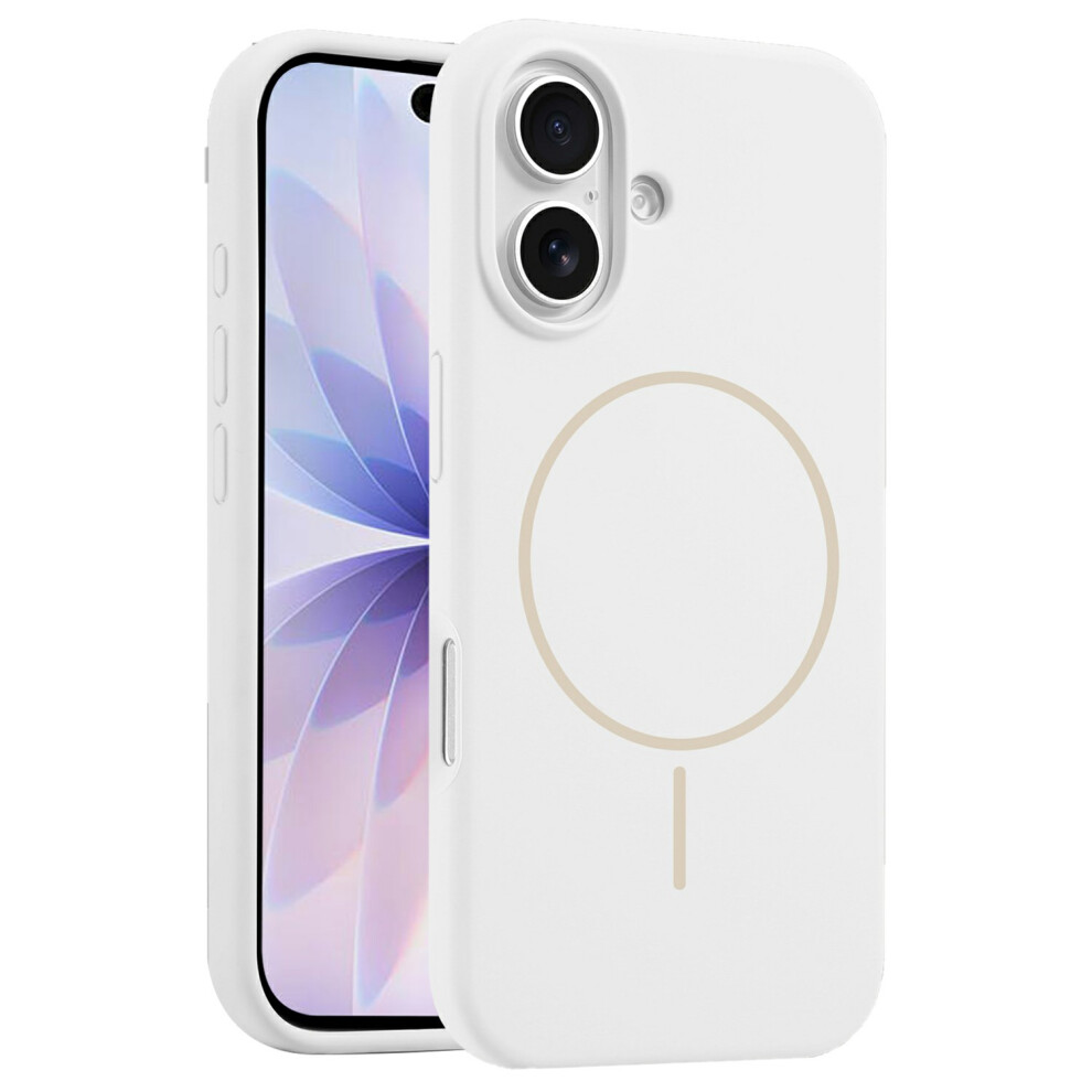 (White) For Iphone 17 Case Compatible With Magsafe Liquid Silicone Anti-Drop Phone Cover White 6914293131911