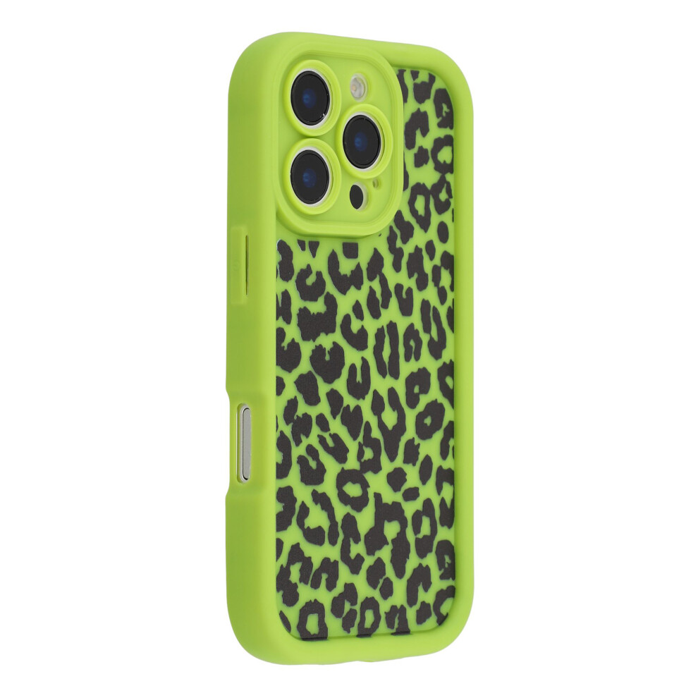 (Green) For Iphone 16 Pro Max Case Leopard Print Tpu Shockproof Phone Cover Green 6914298485811