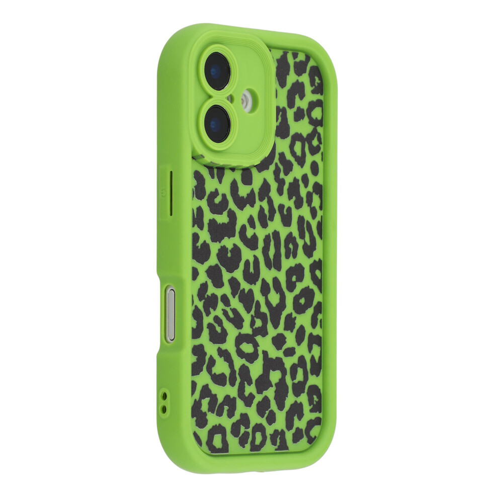 (Green) For Iphone 16 Plus Case Leopard Print Tpu Shockproof Phone Cover Green 6914291554439