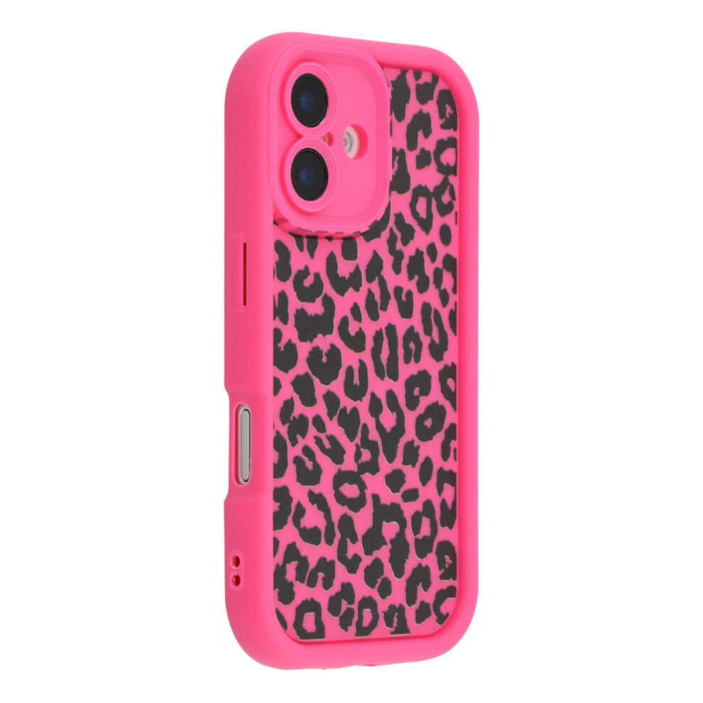 (Rose) For Iphone 16 Plus Case Leopard Print Tpu Shockproof Phone Cover 6914291548094