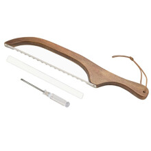 Wooden Bread Knife Saw Bread Knife Toast Saw Anti-Bending Wooden Slicer Knife