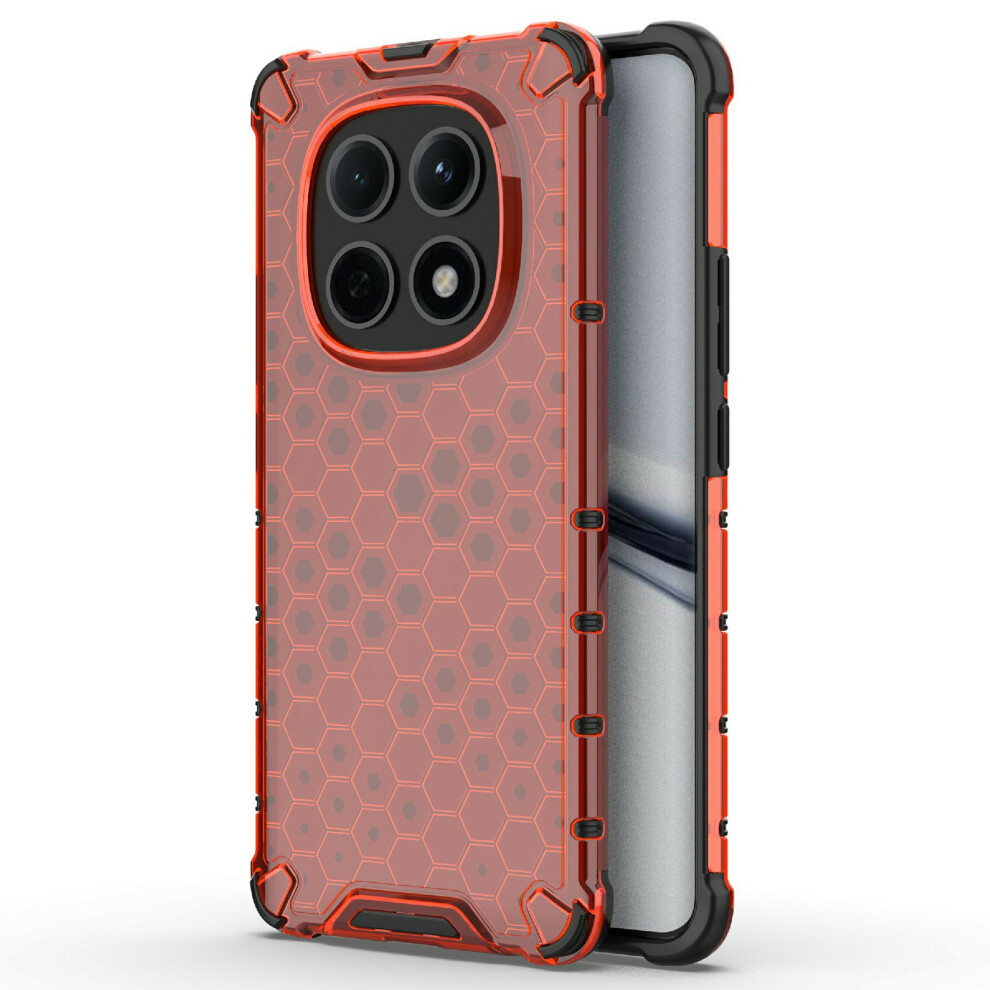 (Red) For Xiaomi Poco M8 5G / Mi Note 15 5G (Global) Case Pc + Tpu Phone Cover Honeycomb Shape Red 6914294505988
