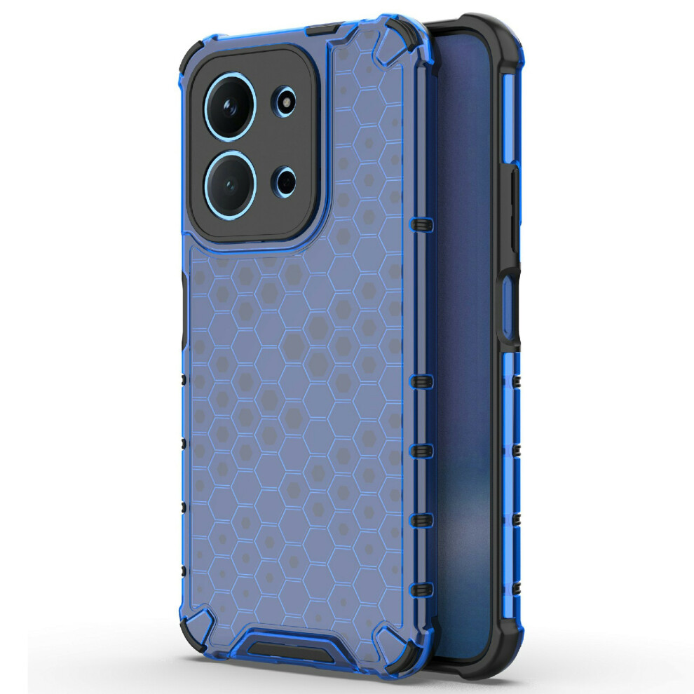 (Blue) For Xiaomi Redmi 15C 4G (Global) (171Mm) / Poco C85 4G (171Mm) Case Pc + Tpu Phone Cover Honeycomb Shape Blue 6914295465762