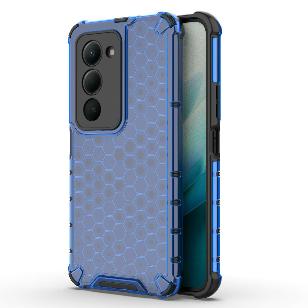 (Blue) For Xiaomi Redmi 15 4G (Eu) (171Mm) Case Pc + Tpu Phone Cover Honeycomb Shape Blue 6914292468438