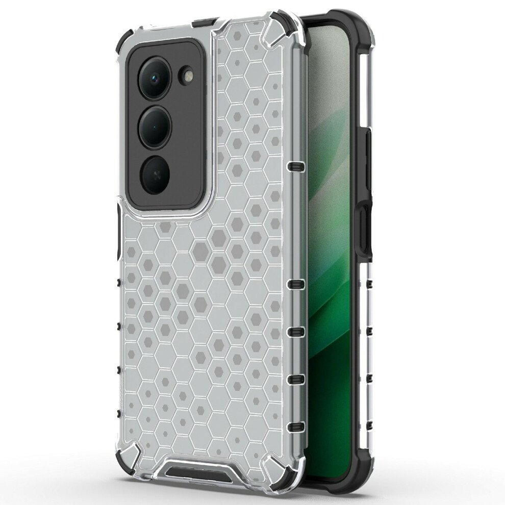 (Grey) For Xiaomi Redmi 15 5G (Global) (169Mm) / 15 4G (169Mm) Case Pc + Tpu Phone Cover Honeycomb Shape Grey 6914298137635