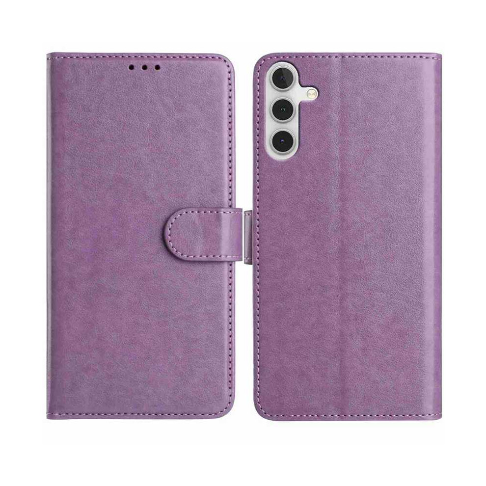 (Purple) For Samsung Galaxy A35 5G Wallet Phone Case Stand Pu Leather Folio Flip Cover With 8 Card Slot Purple 6914298055625