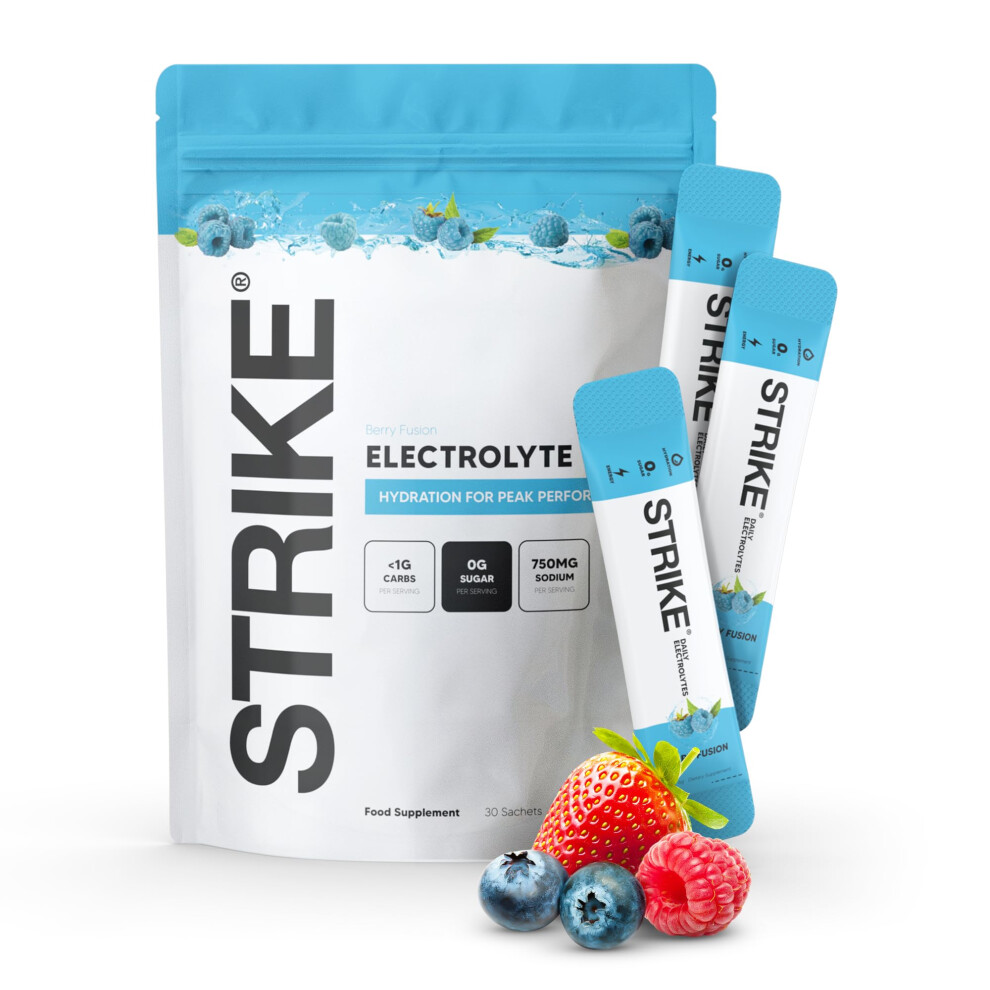 Strike Electrolytes | Zero Sugar Hydration Sachets With Sodium,