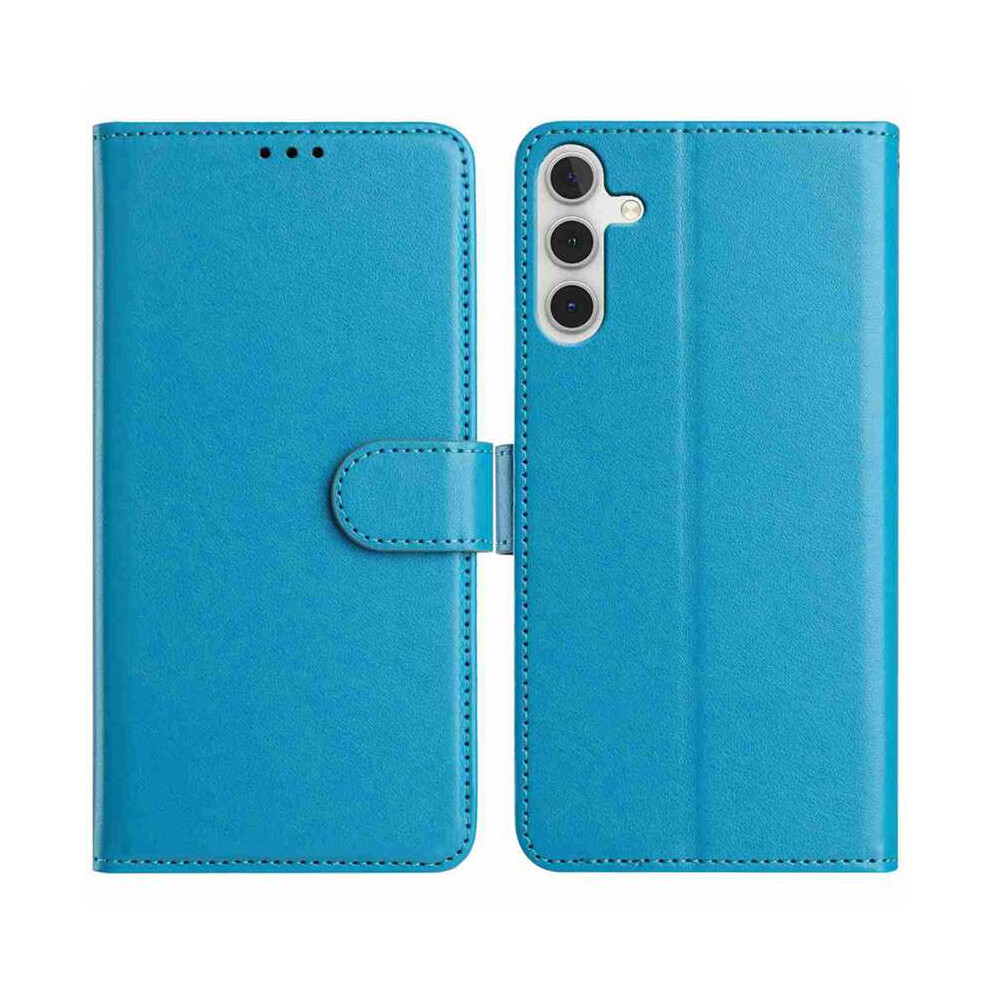 (Sky ) For Samsung Galaxy A54 5G Wallet Phone Case Stand Pu Leather Folio Flip Cover With 8 Card Slot Blue 6914294699052