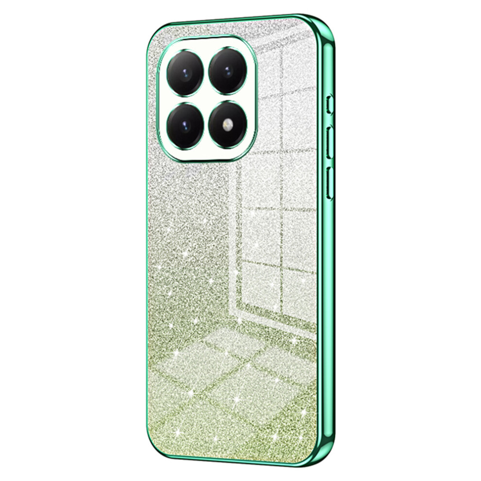 (Green) For Xiaomi 15T Case Electroplating Gradient Glitter Tpu Phone Cover Green 6914294817227