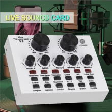 Audio Mixer V8 Sound Card Karaoke Recording Professional Mic Sound Card Studio Record External Sound Card PC Computer