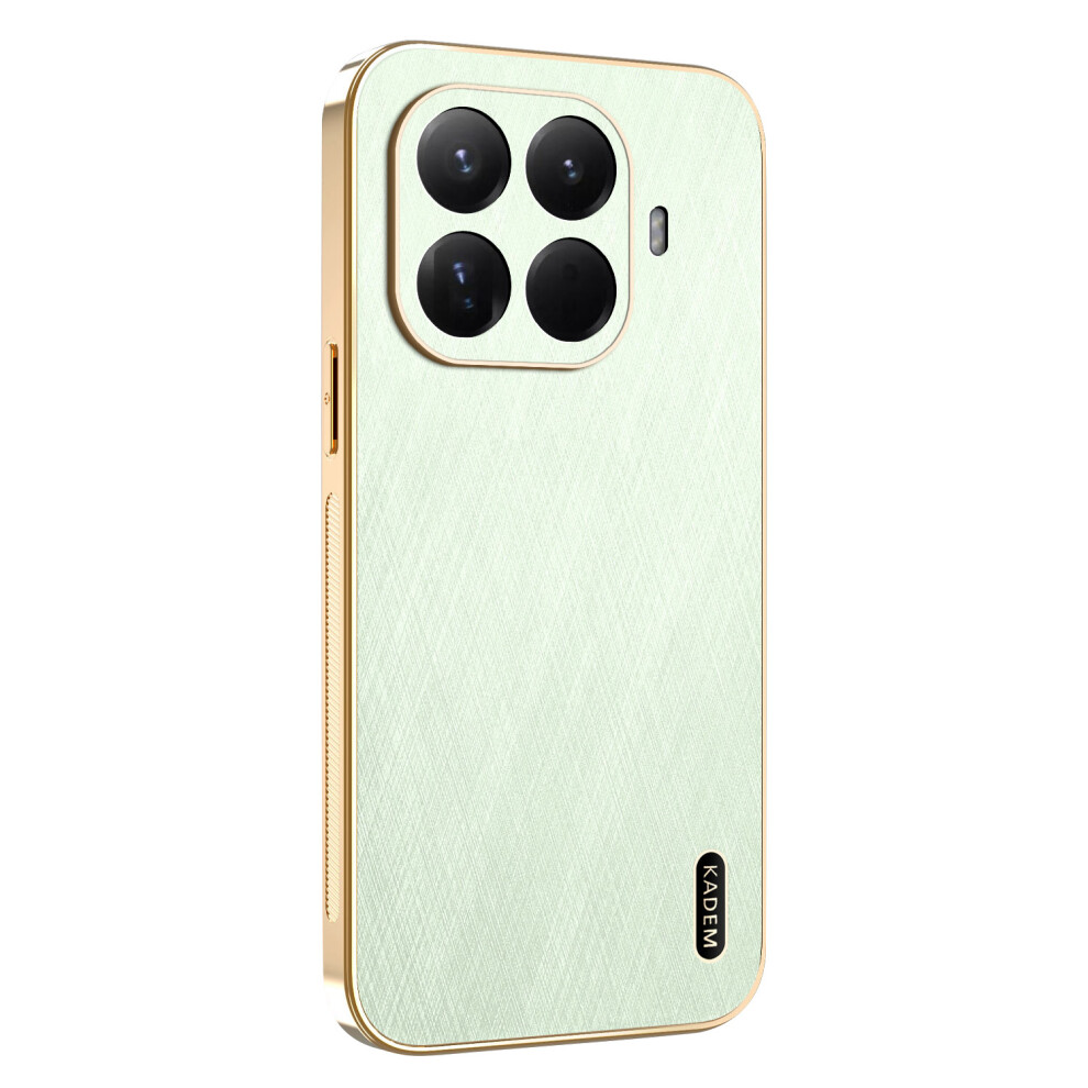 (Green) Kadem For Xiaomi 15T Pro Case Electroplating Silk Texture Pu + Tpu Phone Back Cover Green 6914290048021