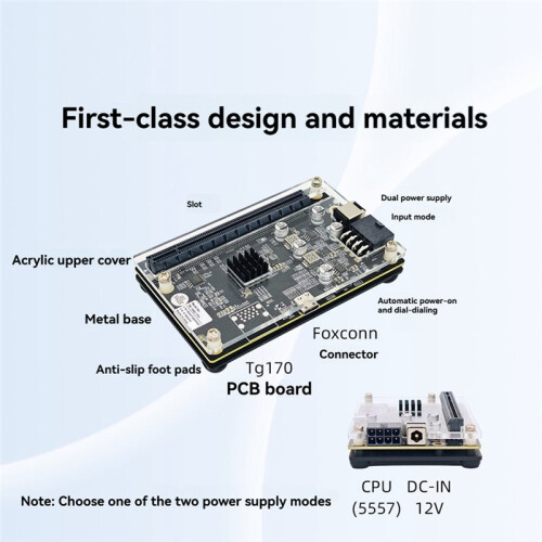 Docking Station per GPU Esterna Compatibile con  3/4 per Schede Grafiche PCIe USB4 per Laptop e  PC.