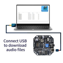 20W Voice MP3 Playback Control Module Audio Playback Board RS485 Serial Port Voice Prompter CX-B20F-485 Terminal Version
