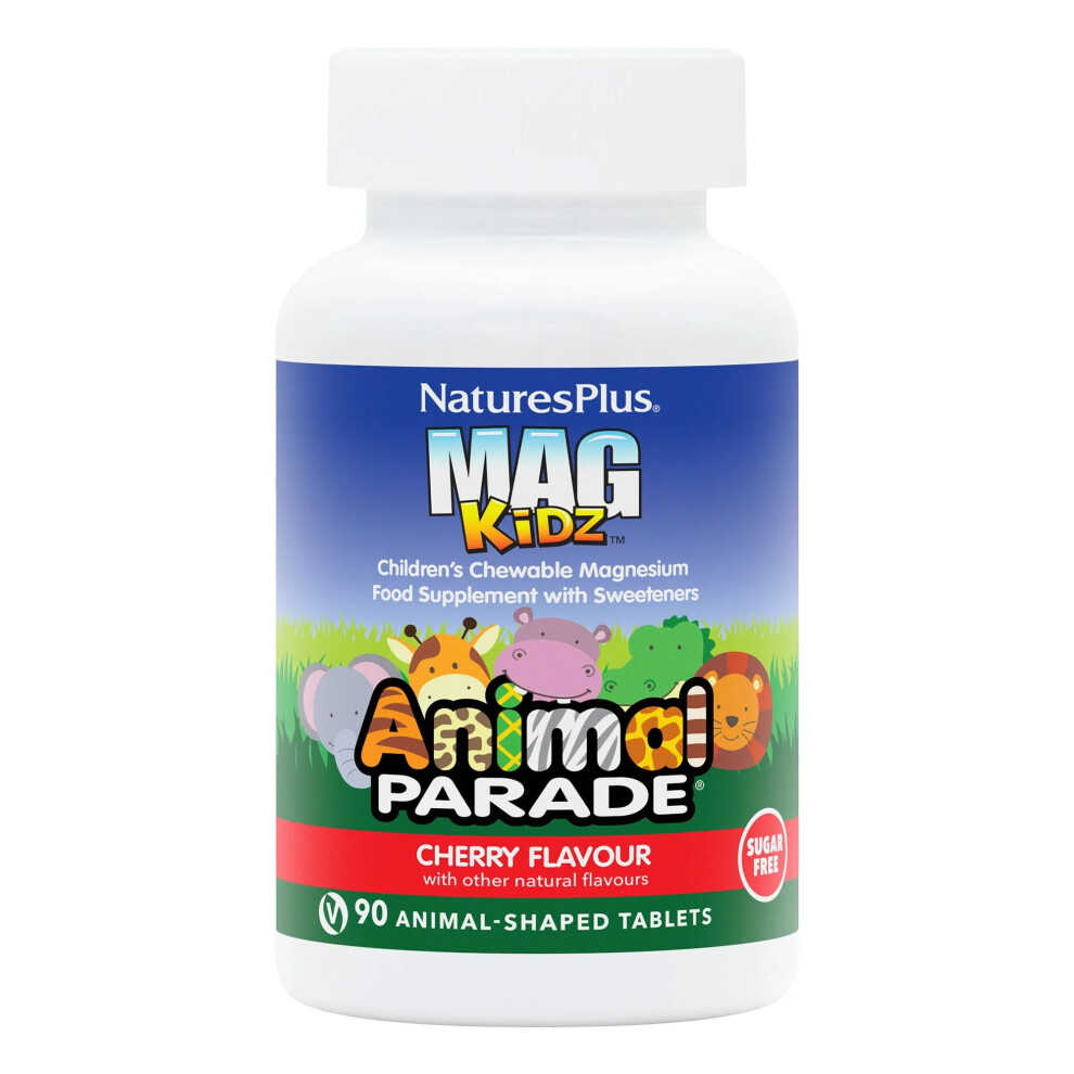 Photos - Vitamins & Minerals Natures Plus NaturesPlus Animal Parade MagKidz Childrenâs Magnesium Supplement - Natural Cher 