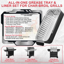 Vassoio Raccogli-Grasso di Ricambio G416-0015-W1 per CharBroil Performance 463242716 463234513 463344523 G325-5703-W1