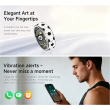 SY15 Ring with Heart Rate,Blood Oxygen,Sleep Monitoring Waterproof for Android & IOS Size 12