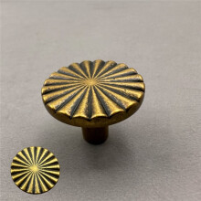 4pcs Vintage Bronze & Copper Drawer Knobs for Wooden Cabinet and Closet Doors