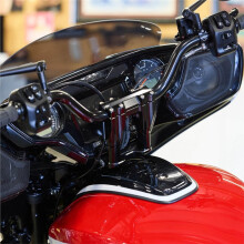 Base de Extensión Elevadora de Manillar de Motocicleta, Adaptador de Abrazadera de Montaje de Manillar CNC para Indian Chieftain PowerPlus 25 - Negro