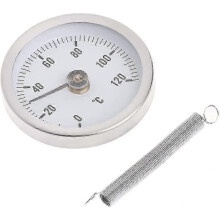 Indicatore di temperatura bimetallico a clip per tubi - Termometro a quadrante Monitor