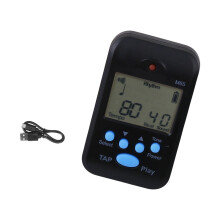 Small Sports Running Metronome Professional Clip on LCD Digital Metronome Black