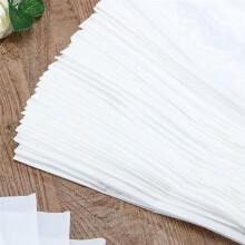 100 Pcs Disposable Adult Bibs for Elderly Eating Plastic Bibs Single Use Dining Clothing Protectors