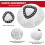 For O-Ceda Mop Replacement - 8 Pack Microfiber Spin Mop Heads, Easy Cleaning Refills 5