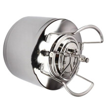 Homebrew Keg, Secondary Fermentation Vessel, 6L Stainless Steel Keg,PressureBarrel for Beer, Soda, Wine Making