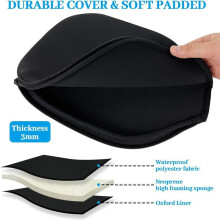 Lot de 2 Housses pour Raquettes de Pickleball, Housse de Rangement Universelle Zippée de 21,3 X 30 cm pour Raquettes de Pickleball
