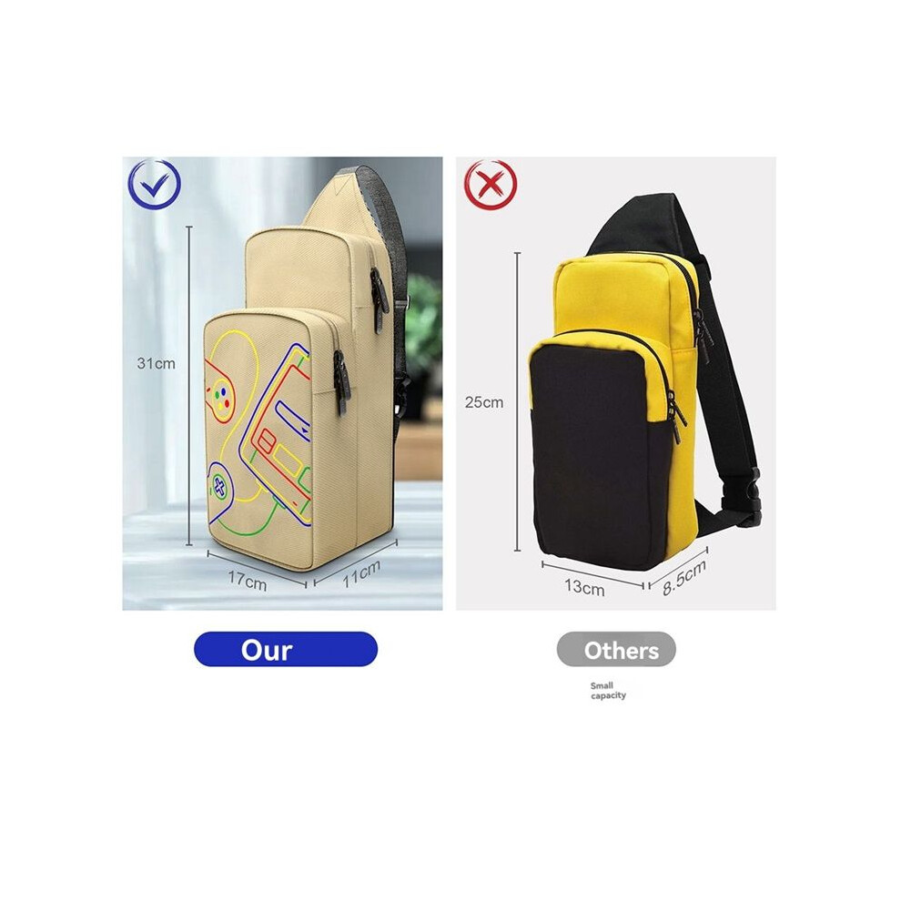 For Oled Crossbody Bag Multifunctional Storage Chest Shoulder Bag With Handle For Gaming Accessories 6032417971653