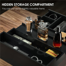 Sephyroth Cologne Organizer for Men,4 Tier Cologne Display Shelf with Drawer Storage, Perfume Storage Display Risers