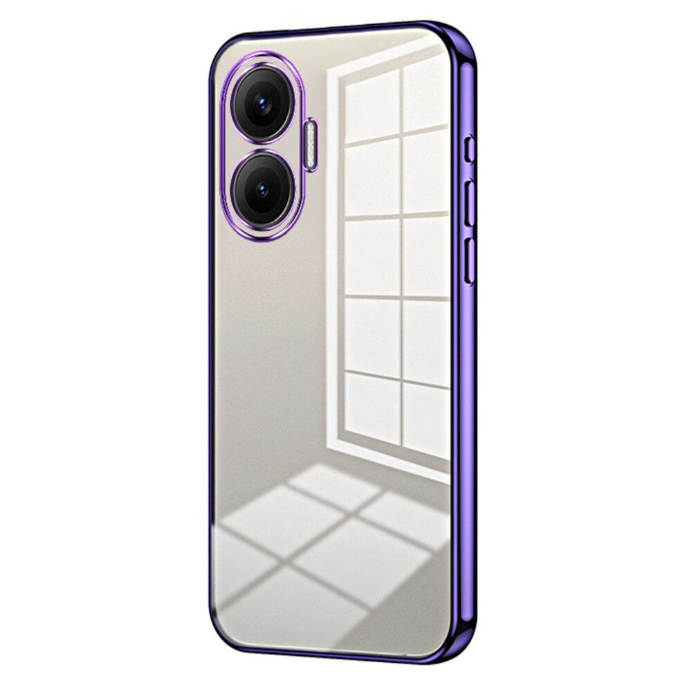 (Purple) For Xiaomi Redmi Turbo 4 Pro 5G / Poco F7 5G Case Electroplating Frame Soft Tpu Phone Cover Purple 6914297517971