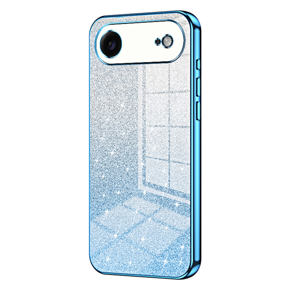 (Blue) For Iphone Air Case Electroplating Gradient Glitter Tpu Phone Cover Blue 6914290247301
