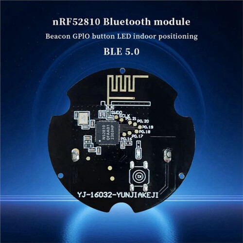 NRF52810 Beacon  5.0 BLE Beacons Tag Indoor Positioning Low Power Automation Modules for IoT Solution Black 1