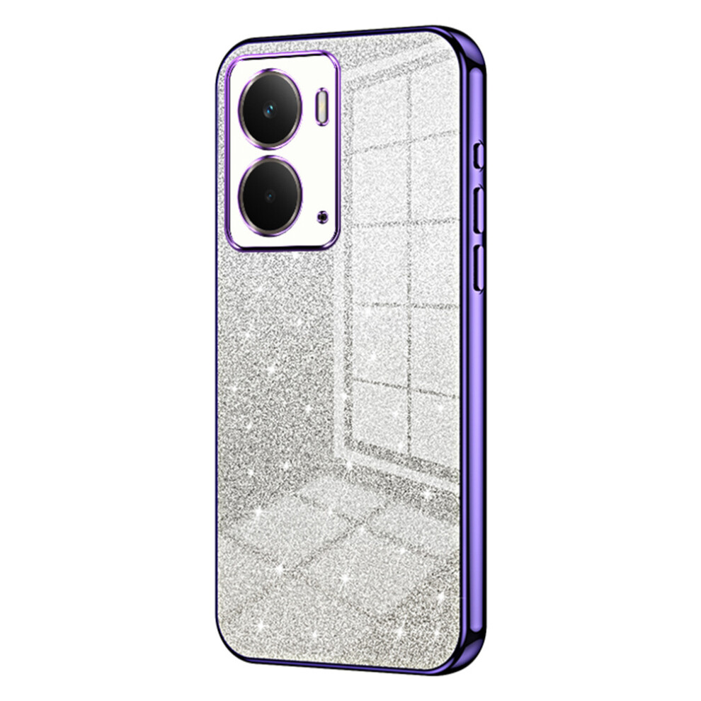 (Purple) For Realme Neo7x 5G Case Electroplating Gradient Glitter Tpu Phone Cover Purple 6914290264384