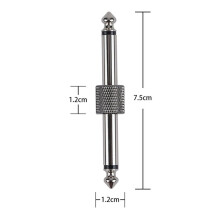 Guitar Pedal Connectors: 1/4-Inch Male-to-Male Straight Plug Adapters for Compact Pedalboards, Pack of 4