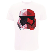 (XXL, White/Red) Star Wars Mens Trooper Geometric T-Shirt
