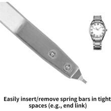 Watch Spring Bar Tweezer, Y-Shaped Stainless Steel Spring Bar Pliers Lug Removal Fitting Tool Professional Watch Repair