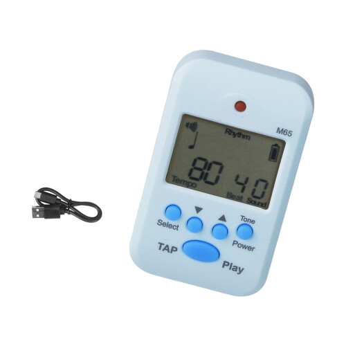 LCD Digital Rhythm Metronome Professional Clip on LCD Digital Metronome Light blue
