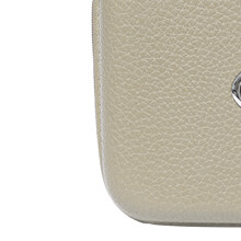 Beige Microfiber Leather Car Tissue Box