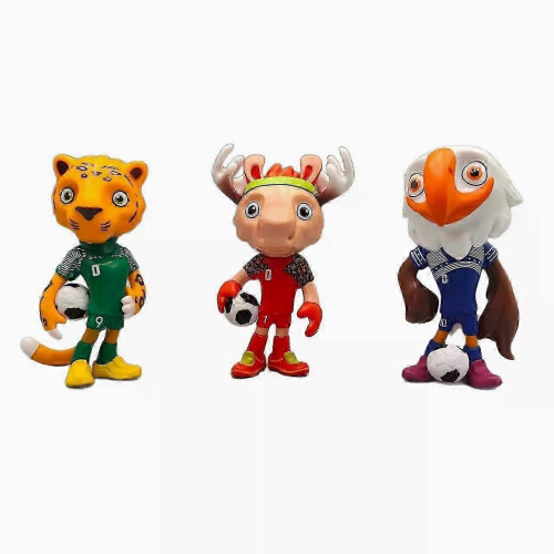 (3pcs Set) 2026 FIFA World Cup Mascot Statues / Figurines Decor