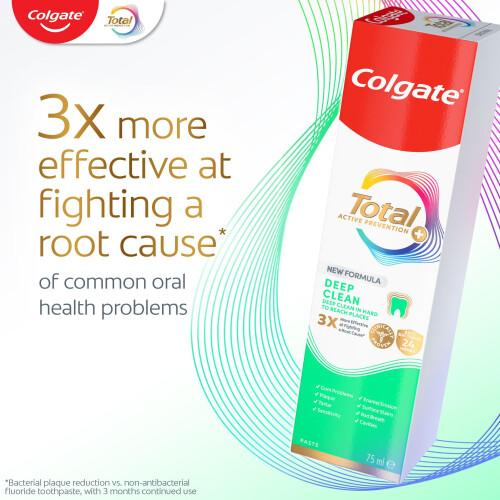 Colgate Colgate Total Advanced Deep Clean Toothpaste 75ml x 3 1
