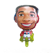 (Bellingham) 2026 10Pcs World Cup Cartoon Player Foil Balloon – Kids Soccer Party Decoration Gift