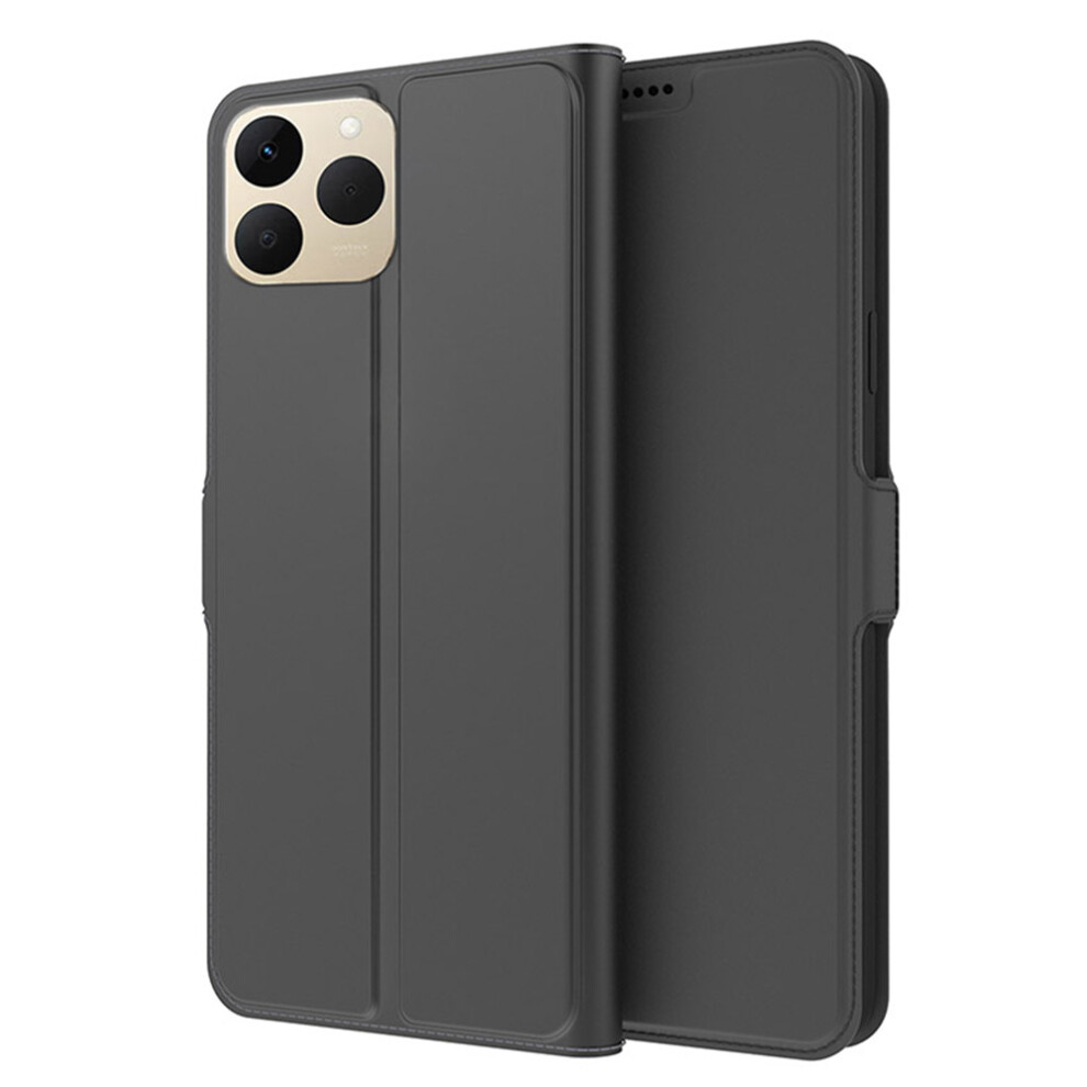 (Black) For Realme 15T 5G Case Shockproof Tpu Inner Shell Leather Phone Cover Card Slot Black 6914298845271