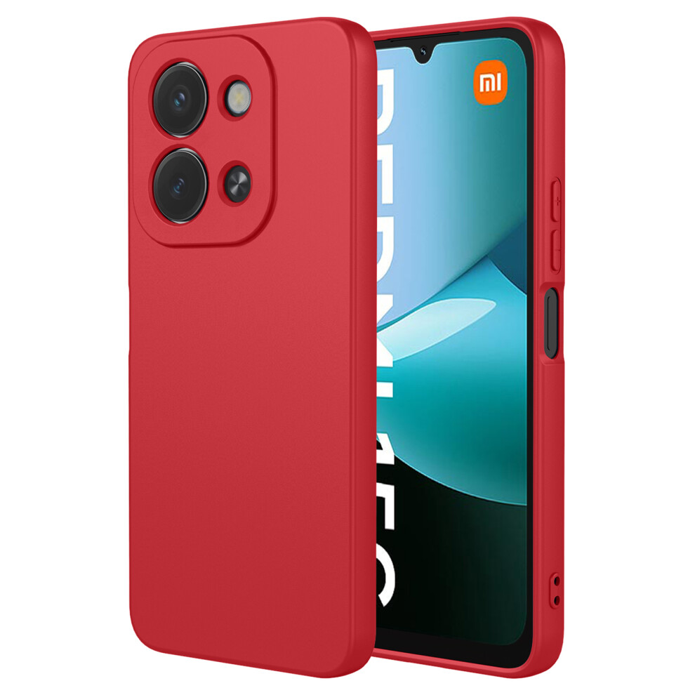 (Red) Soft Tpu Case For Xiaomi Mi 15C 4G (Eu) (173Mm) / 15C 5G (Eu) (173Mm) / Poco C85 4G (173Mm) Liquid Silicone Feel Prot Red 6914297637020