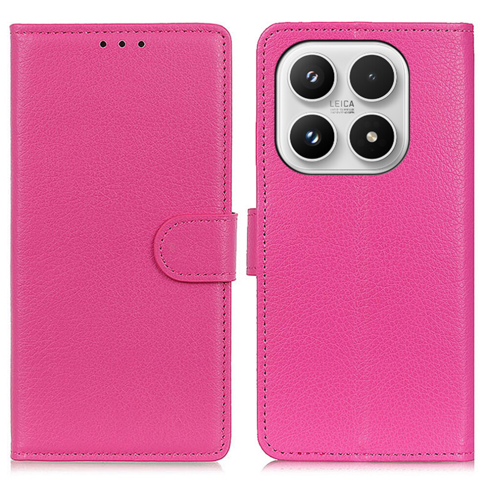 (Rose) For Xiaomi 17 Wallet Case Pu Leather Phone Cover Litchi Texture 6914292238925