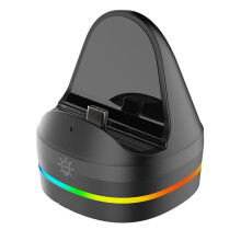 For 2 Console Charging Dock Portable Charging Dock with RGB Lighting Small Single Charger with Type-C Interface