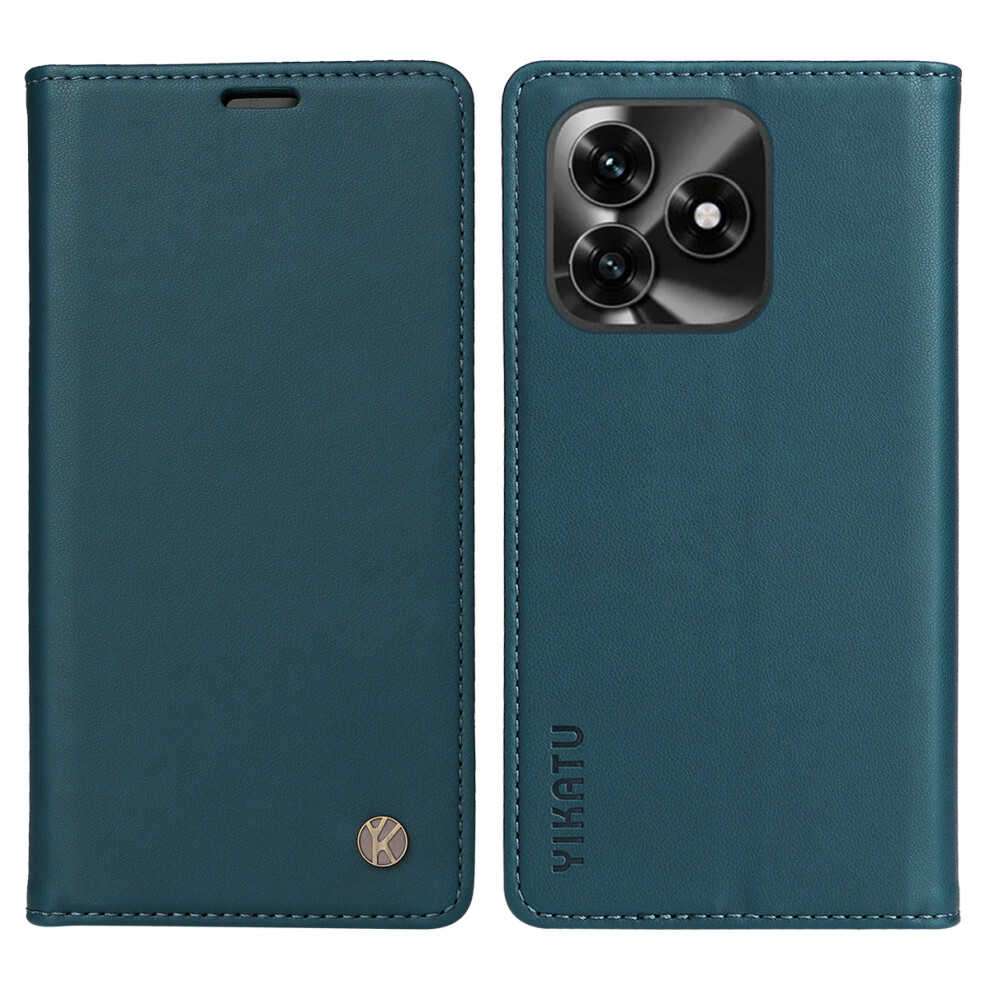 (Green) Yikatu For Honor X5c Plus 4G Phone Cases Magnetic Closure Pu Leather Mobile Cover Green 6914292806148