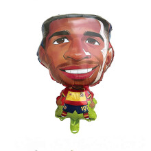 (Yamal) 2026 10Pcs World Cup Cartoon Player Foil Balloon Kids Soccer Party Decoration Gift